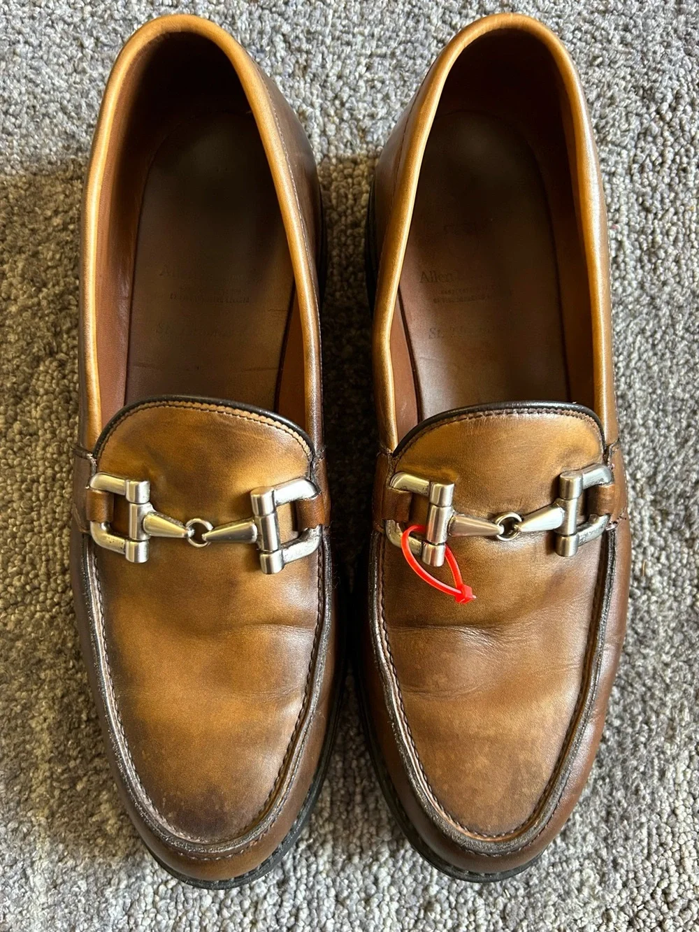 Allen Edmond’s Men's Leather Bit Loafers in Brown
